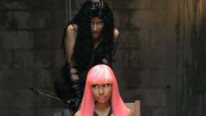 Two of Nicki Minaj's alter egos Roman Zolanski and Barbie from the song "Monster" Source