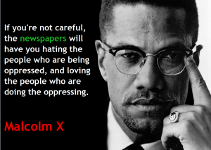 Malcolm X could have been talking about cherry picking Source